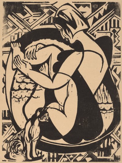 Woman in the Bathtub, 1936 by Ernst Ludwig Kirchner