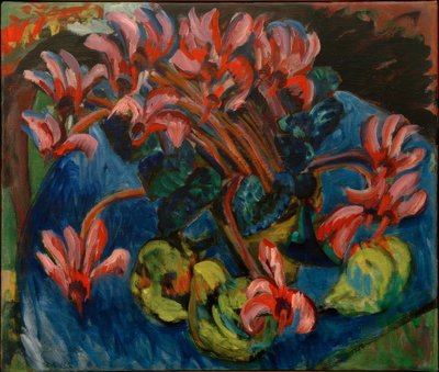 Cyclamen for Christmas by Ernst Ludwig Kirchner