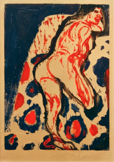 E. L. Kirchner, Reclining Nude by Ernst Ludwig Kirchner