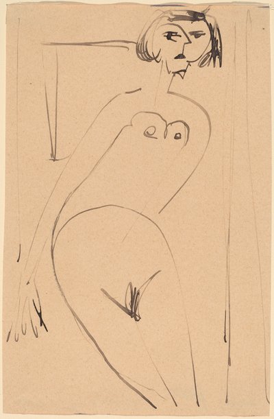 Nude by Ernst Ludwig Kirchner