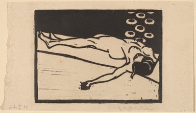 Reclining Nude by Ernst Ludwig Kirchner