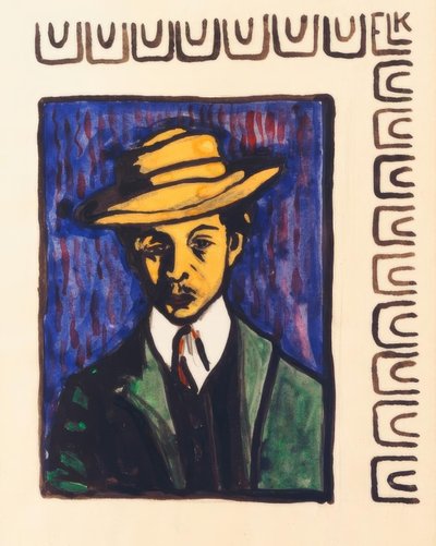 Self-Portrait with Hat by Ernst Ludwig Kirchner