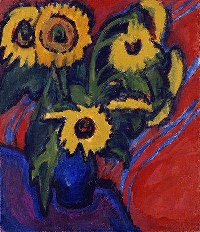 Sunflowers by Ernst Ludwig Kirchner