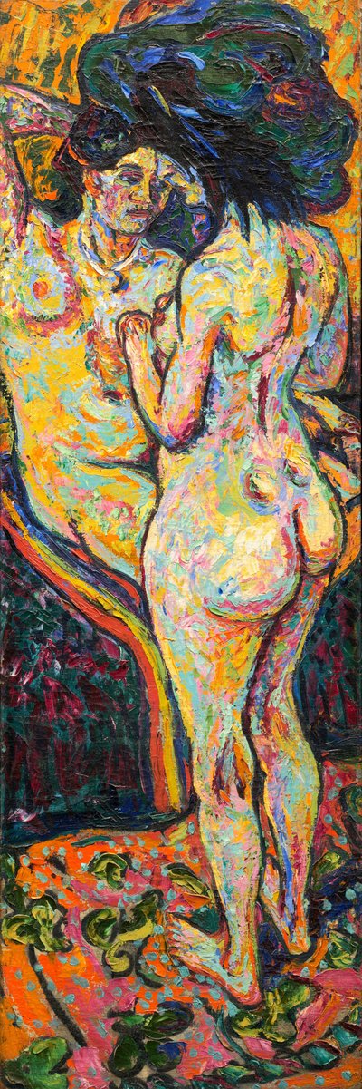 Two Nudes by Ernst Ludwig Kirchner