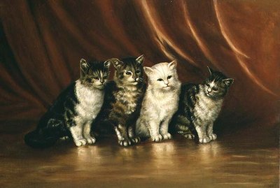 Four Cats by Ethel Leigh