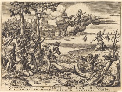 Diana Mourning the Death of Orion by Etienne Delaune