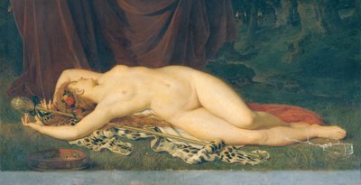 Sleeping Bacchante by Eugen Felix