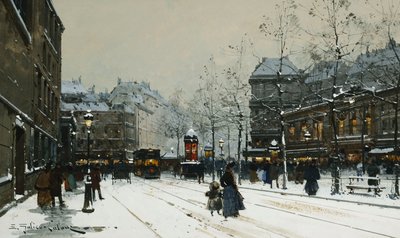 Gare du Nord, Paris by Eugene Galien Laloue