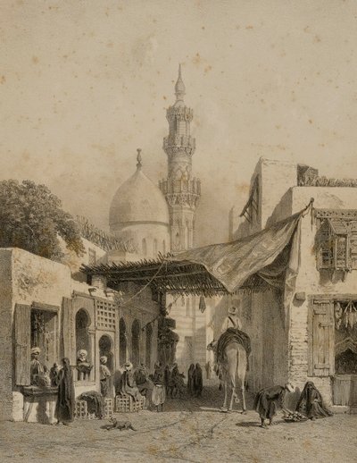 Mosque of Aboulala in Boulaq by Eugene Ciceri