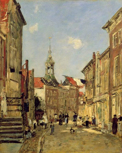 The Rue de Dordrecht by Eugene Louis Boudin