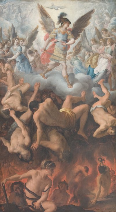 The Fall of the Rebel Angels by Eugenio Cajés