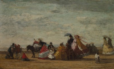 Beach Scene by Eugène Boudin