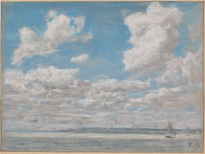 Seascape with Open Sky by Eugène Boudin