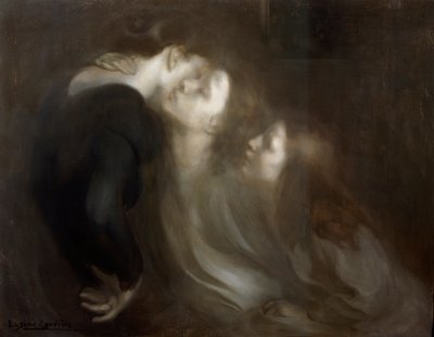 The Motherly Kiss, Late 1890s by Eugène Carrière