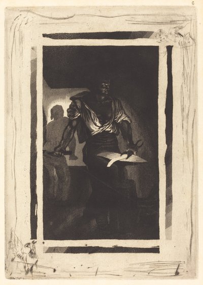 A Blacksmith, 1833 by Eugène Delacroix