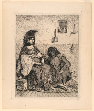 A Jewish Woman of Algiers by Eugène Delacroix