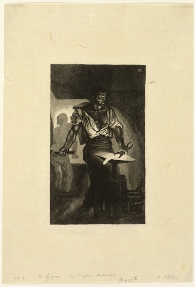 Blacksmith by Eugène Delacroix