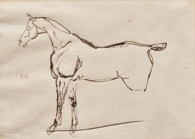 Study of a Horse by Eugène Delacroix