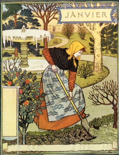 January, 1896 by Eugene Grasset