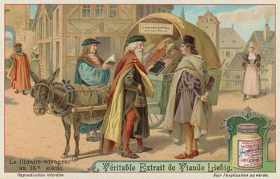 A Travelling Bookseller in the 16th Century by European School