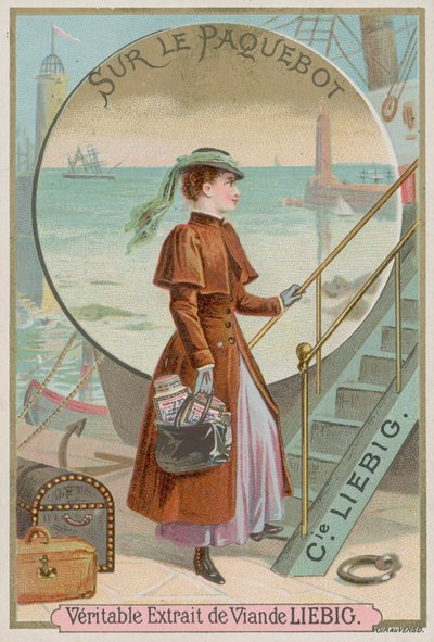 Aboard a Steamboat by European School