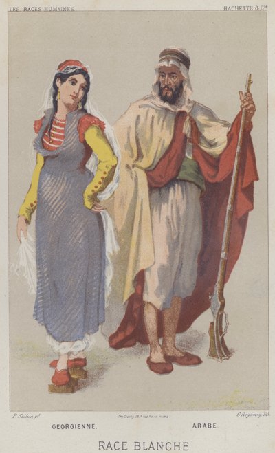 White Race, Georgian, Arab by European School