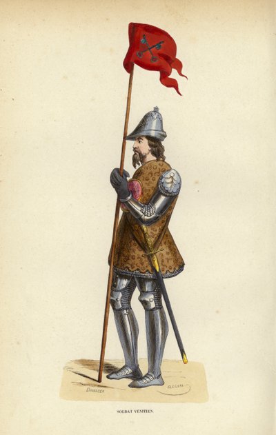 Venetian Soldier by European School