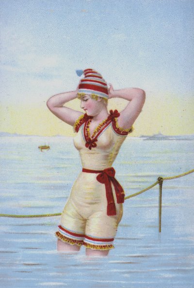 Woman Bathing at the Seaside by European School