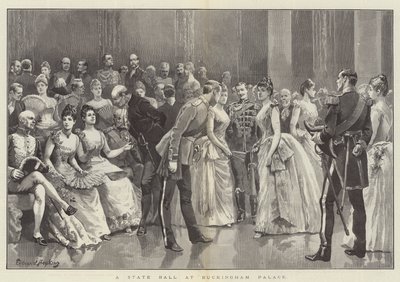 A State Ball at Buckingham Palace by Everard Hopkins