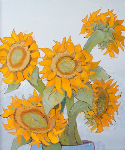 Sunflower Heads 3 by Faisal Khouja