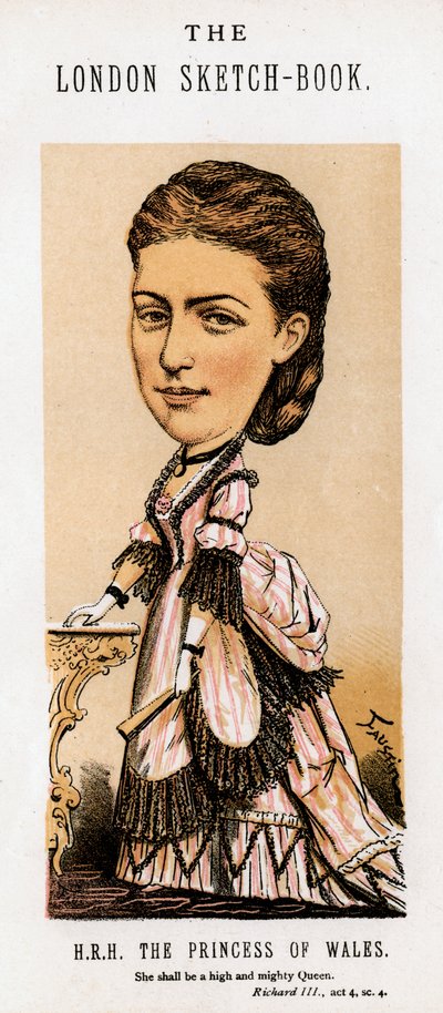 Alexandra of Denmark, Princess of Wales, 1874 by Faustin