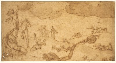 Scene from the Hell of the Greedy by Federico Zuccaro