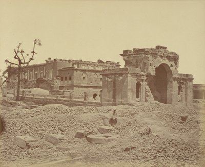 Gateway and Banqueting Hall, Lucknow by Felice Beato