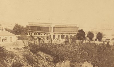 Modern Building and View of Hong Kong by Felice Beato