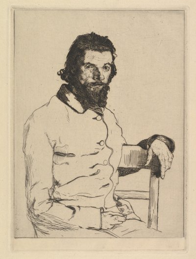 Portrait of Charles Meryon by Felix Bracquemond