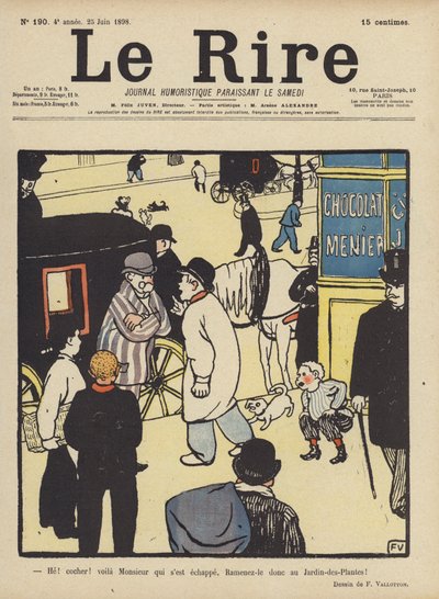 Illustration for Le Rire by Felix Edouard Vallotton