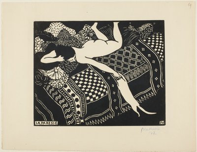 Laziness by Felix Edouard Vallotton