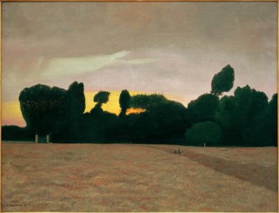 Normandy Landscape, Sunset by Felix Edouard Vallotton