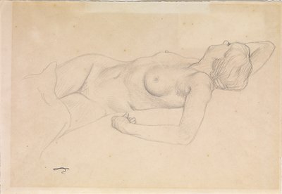 Reclining Nude by Felix Edouard Vallotton
