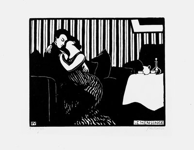 The Lie by Felix Edouard Vallotton
