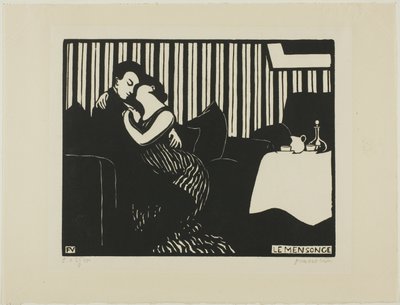 The Lie, plate one from Intimacies by Felix Edouard Vallotton