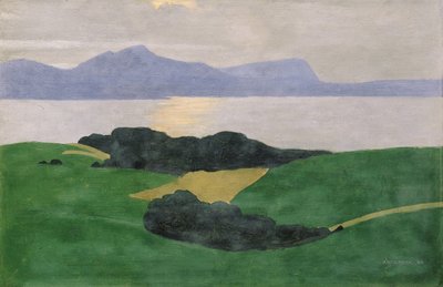 The Saleve and the Lake by Felix Edouard Vallotton