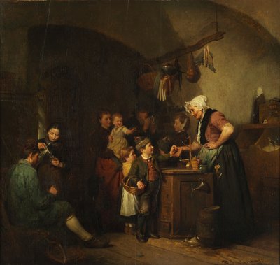 Inside the Village Shop by Felix Schlesinger