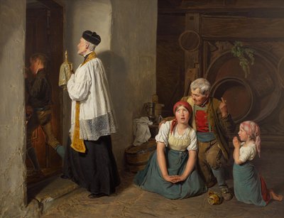 The Last Anointing by Ferdinand Georg Waldmuller