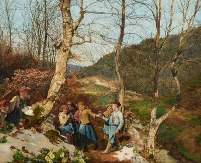 Early Spring in the Vienna Woods by Ferdinand Georg Waldmuller
