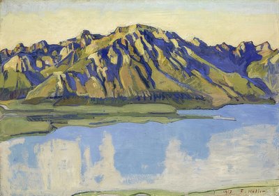 The Grammont in the Morning Sun. 1917 by Ferdinand Hodler