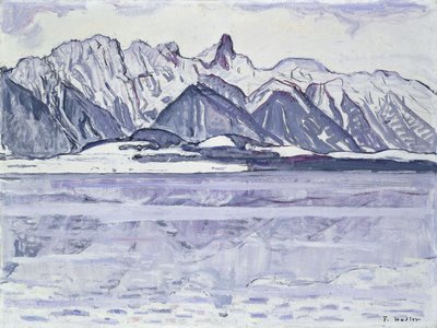 Snowy Stockhorn, 1913-1914 by Ferdinand Hodler