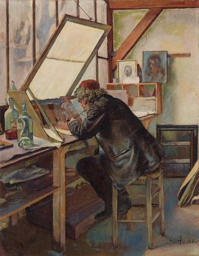 The Engraver by Ferdinand Hodler