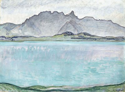 Thunersee with the Stockhorn Mountains by Ferdinand Hodler