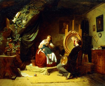 The Restless Little Sitter by Ferdinand Meyer Wismar